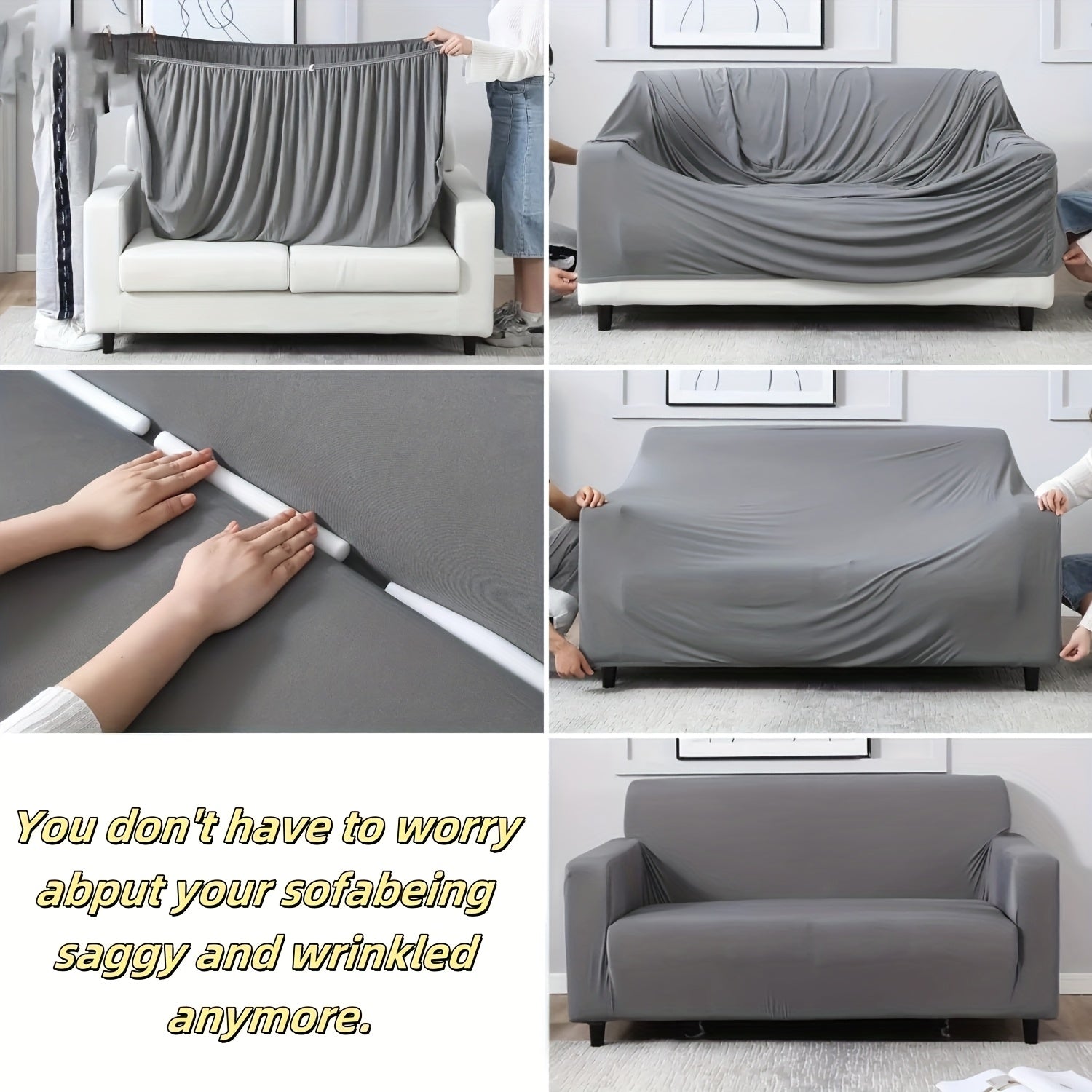 10/20pcs White Foam Sofa Cover Anti-slip Strips Clips for Securing Bed or Couch