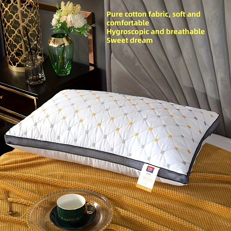 Вышитые 3D моющиеся подушки для поддержки шеи, для тех, кто спит на боку, комплект из 2