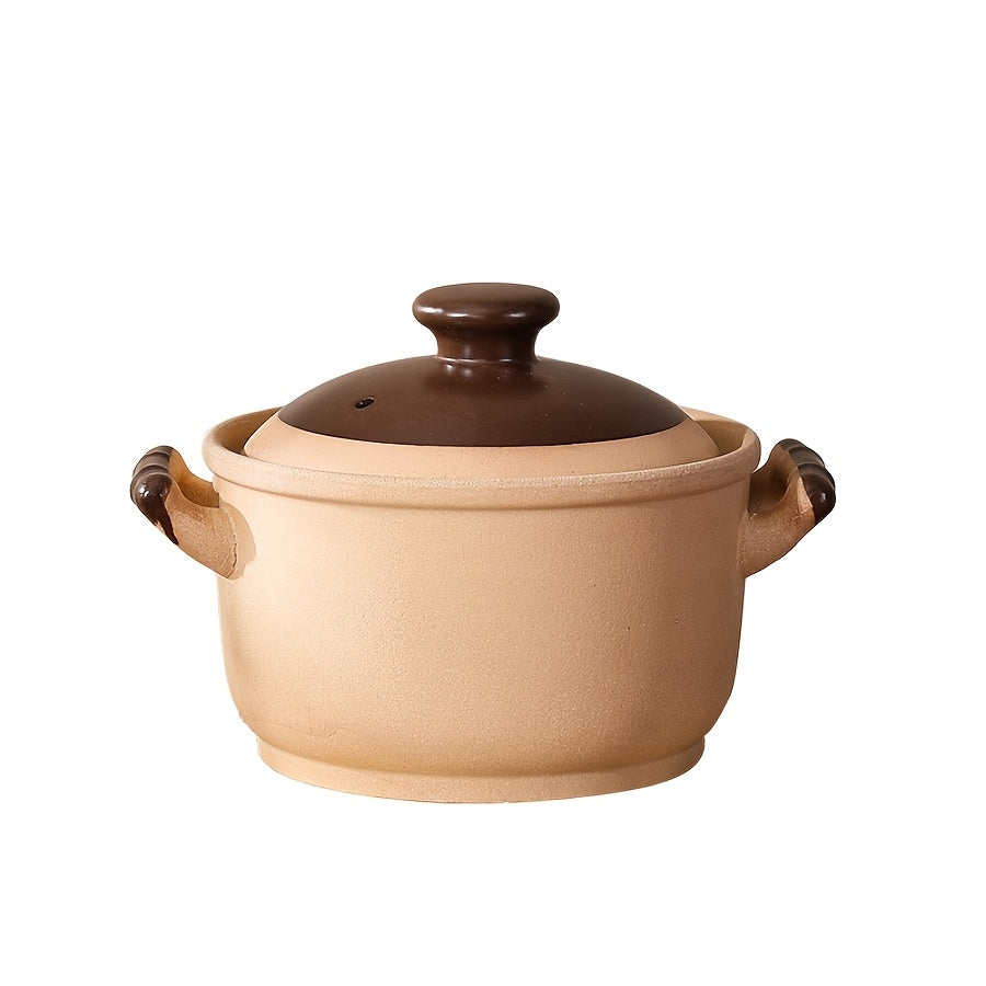 Представляем набор керамических кастрюль 1Set, жаропрочную кухонную посуду, совместимую с газовыми плитами и духовками. Этот набор идеально подходит для приготовления рагу и имеет большую емкость 135,28 унций, что делает его подходящим для 4-5 человек.