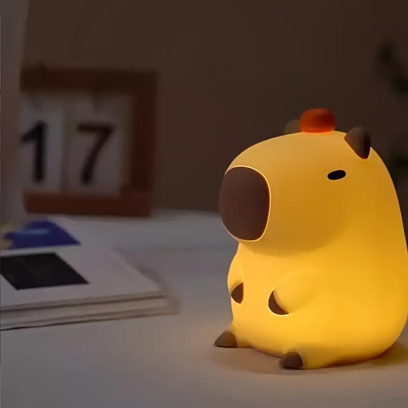 Silicone Night Light Rechargeable Dimmable Eye-Safe with Timer for Kids and Bedroom