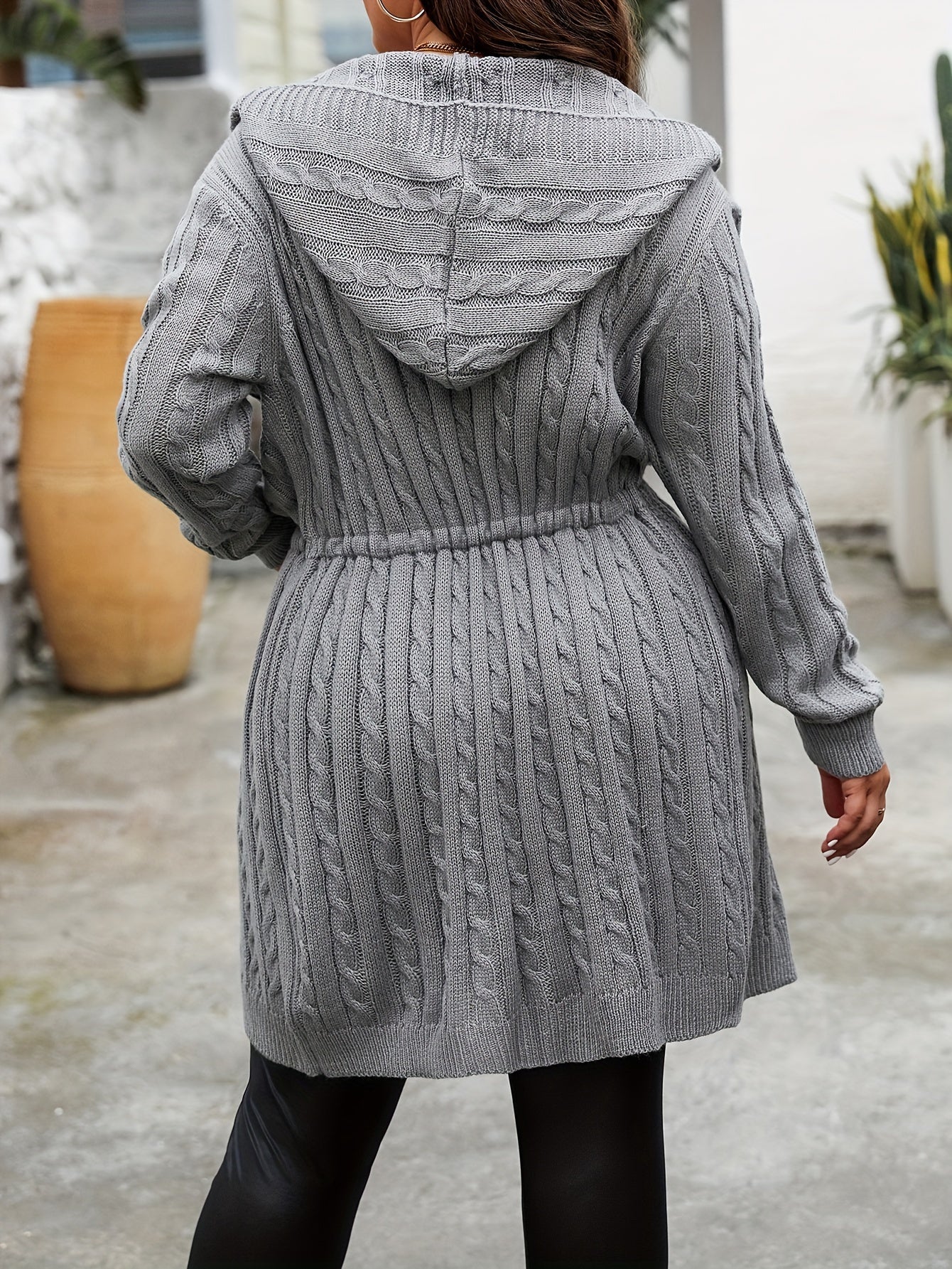 Plus o'lcham uzun kardigan birxil rang ayollar uchun plus o'lcham kimono