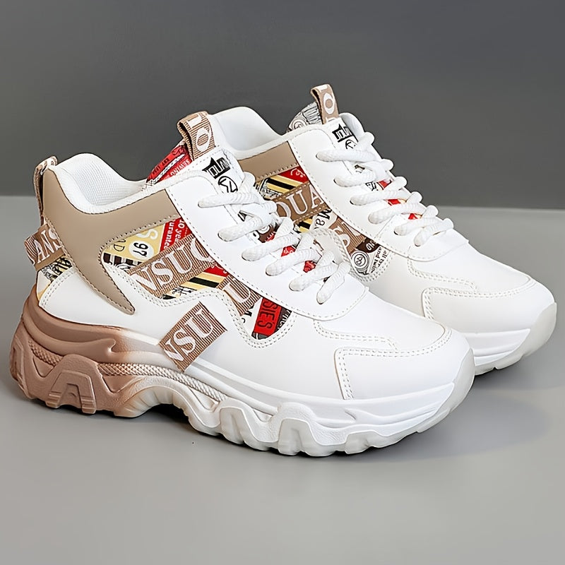 Women's Lightweight Breathable Running Shoes with Color Block Design