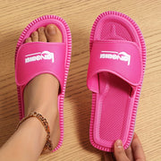 Women's Pink Slip-On Flip-Flops Casual Summer Sandals Non-Slip EVA Sole