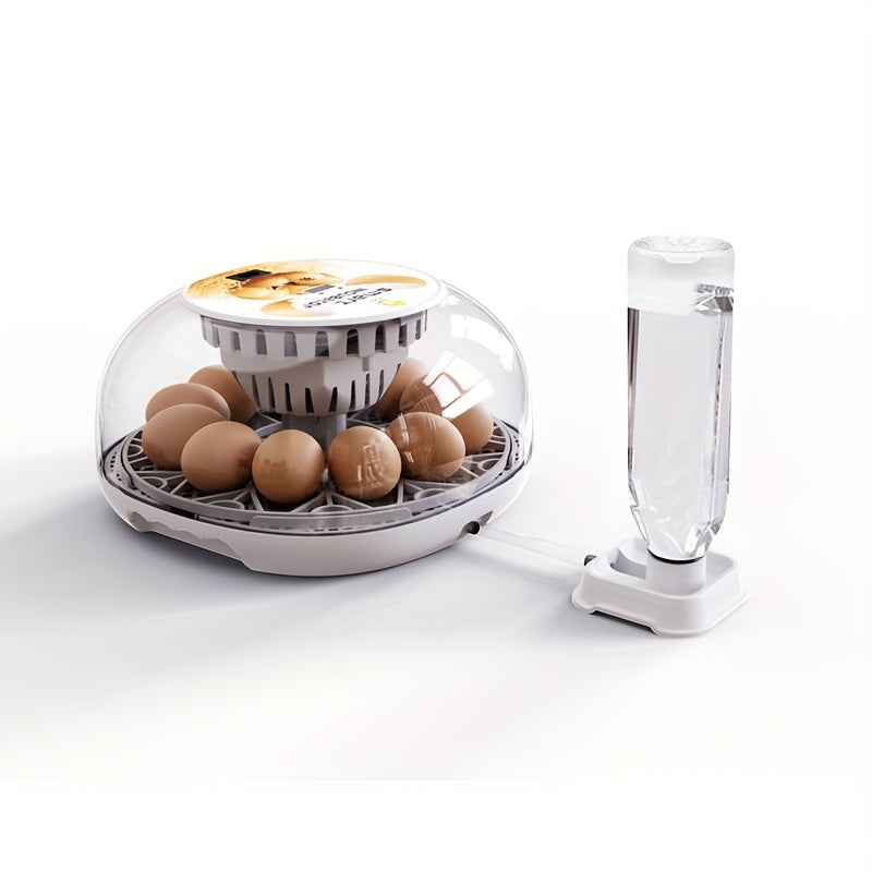 Home Use Egg Incubator with Smart Temperature Control Fan-Assisted Airflow Automatic Watering System European Two-Pin Plug