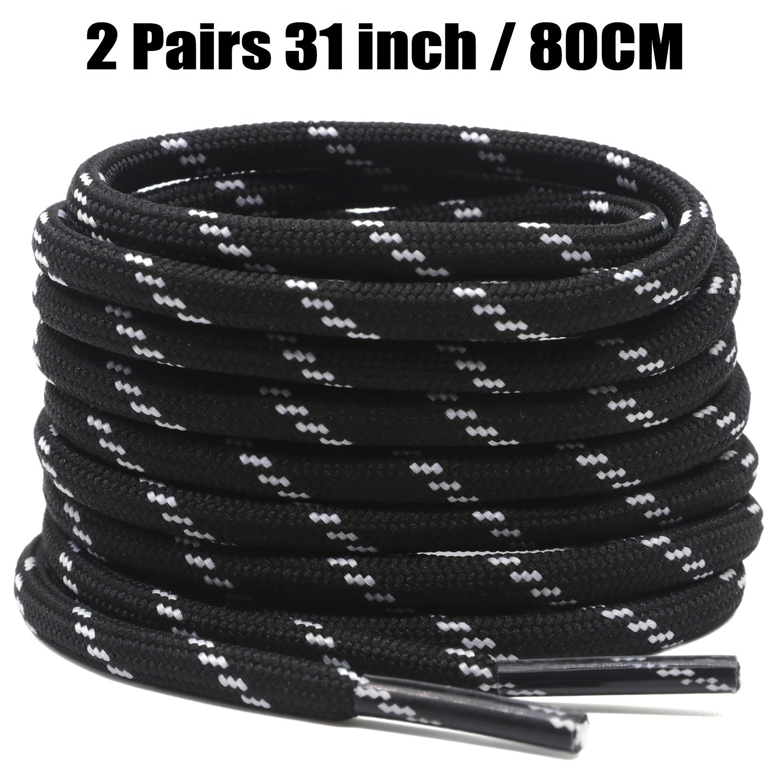 Unisex Thickened Round Climbing Shoe Laces for Hiking and Work Boots