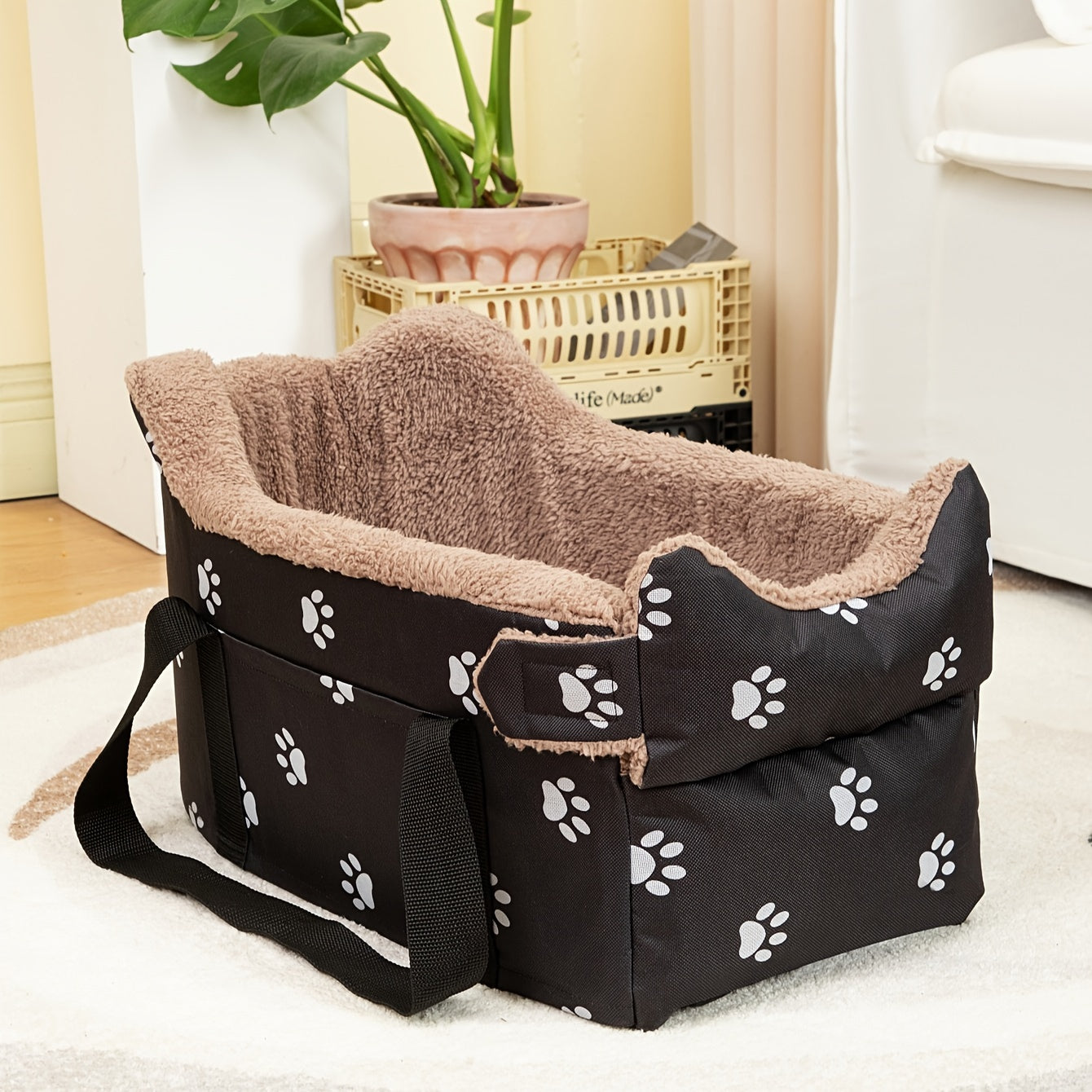 Pet Booster Car Seat for Small Dogs and Cats Portable Travel Bed Durable Polyester