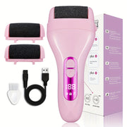 GERTZY USB qayta zaryadlanadigan elektr kallus olib tashlagich, ikki boshli va uzoq muddatli batareya bilan