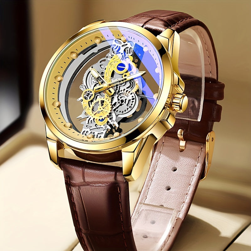 Men's Quartz Watch with Steel Strap and Sleek Design for Daily Wear