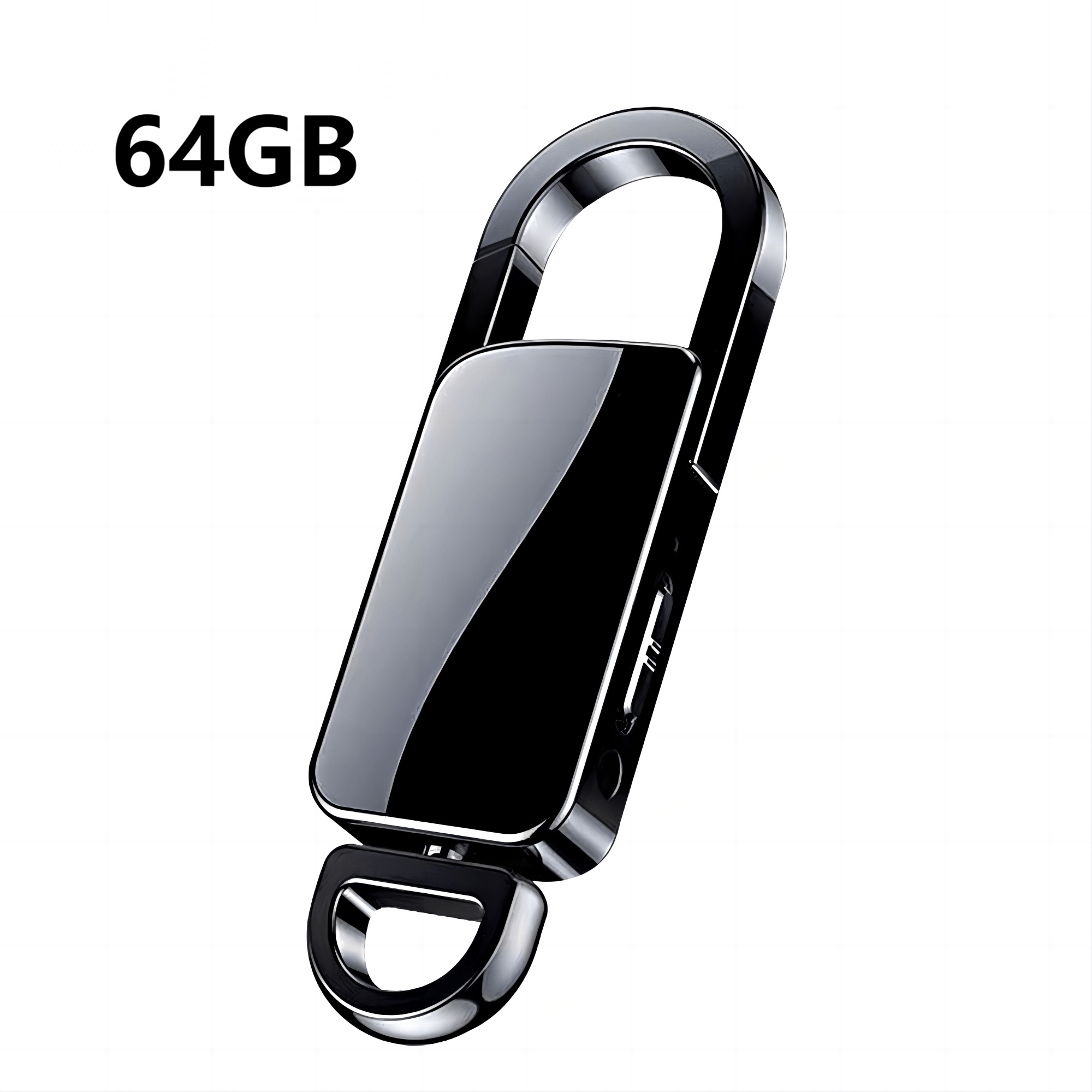 32GB Voice Recorder Keychain for Lectures Meetings Interviews Rechargeable Lithium Battery