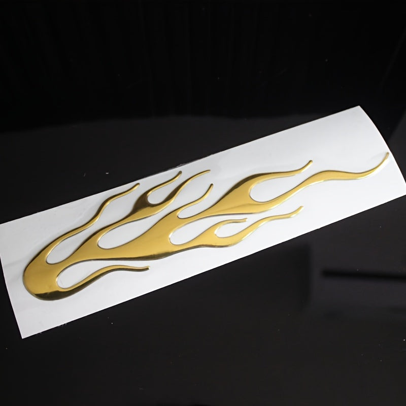 2Pcs Reflective Vinyl Flame Stickers for Cars and Motorcycles Decals