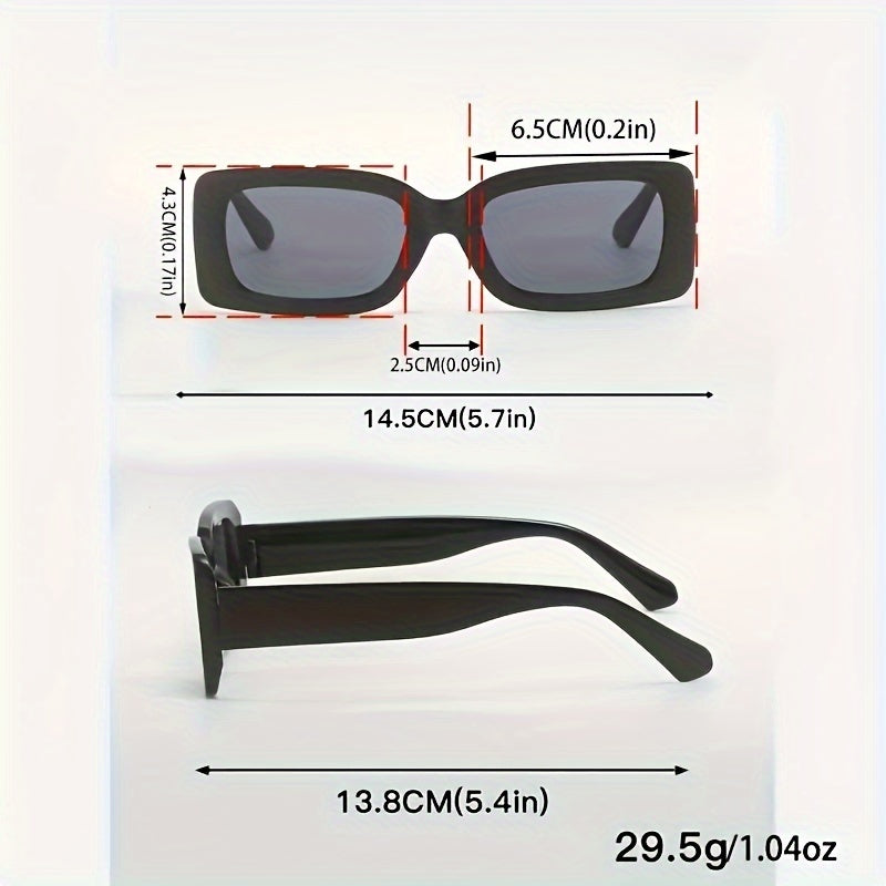 Set of 4 Black Cat Eye Fashion Glasses for Women with Polycarbonate Frames