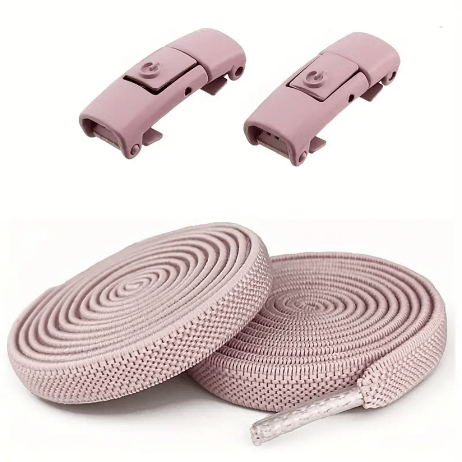 Unisex Elastic No Tie Sneaker Laces Durable Polyester Spandex 1 Pair