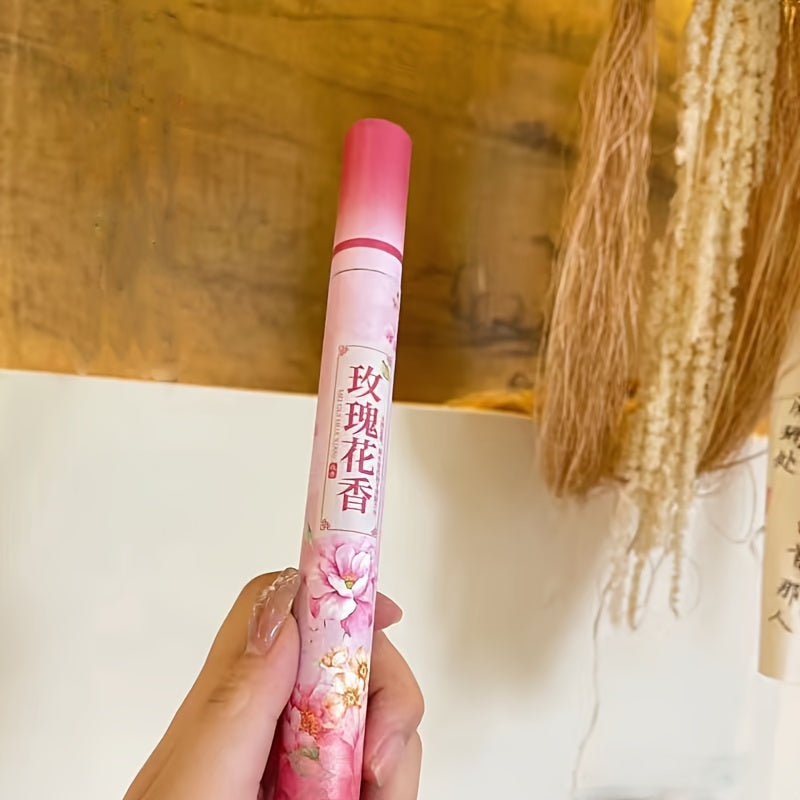 40 Pieces Floral Scented Incense Sticks for Air Purification and Odor Elimination in Osmanthus Lavender Rose Scents