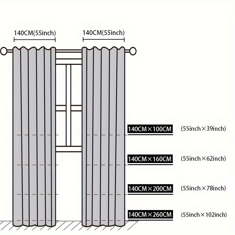 Cortinas de lino y mezcla de lino transparentes con ojales, tema pastoral, sin forro, semi-translúcidas