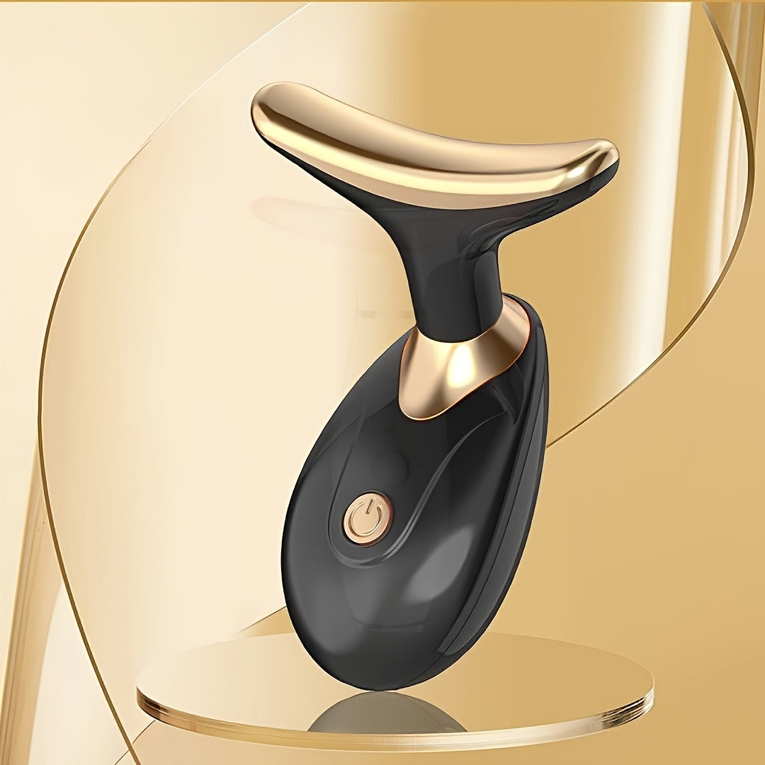 1 dona bo'yin va yuz massajchisi, ikki tomonlama massaj boshliqlari, ayollar va qizlar uchun ideal sovg'a. Portativ, qo'l bilan ishlatiladigan qurilma, dam olish va go'zallik uchun.