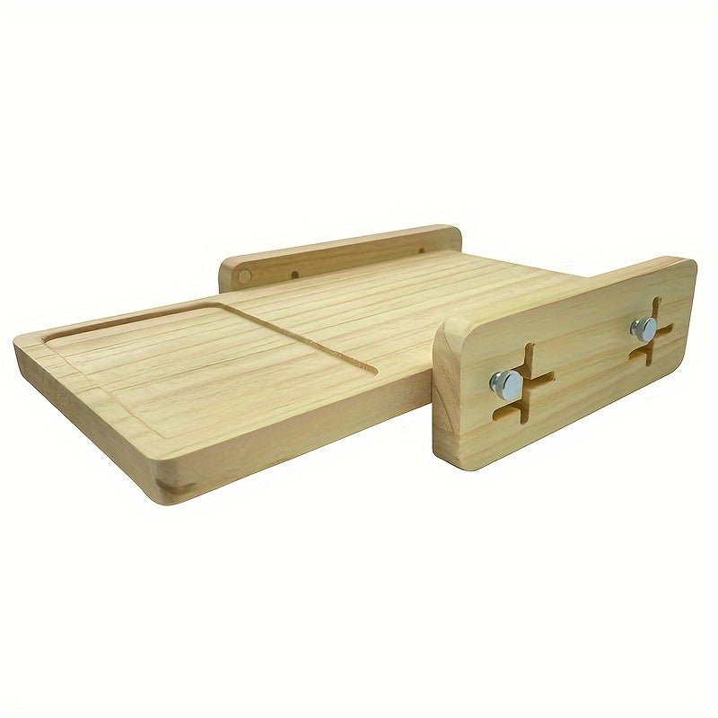 Wooden Bread Slicer with Storage Tray Kitchen Baking Tool