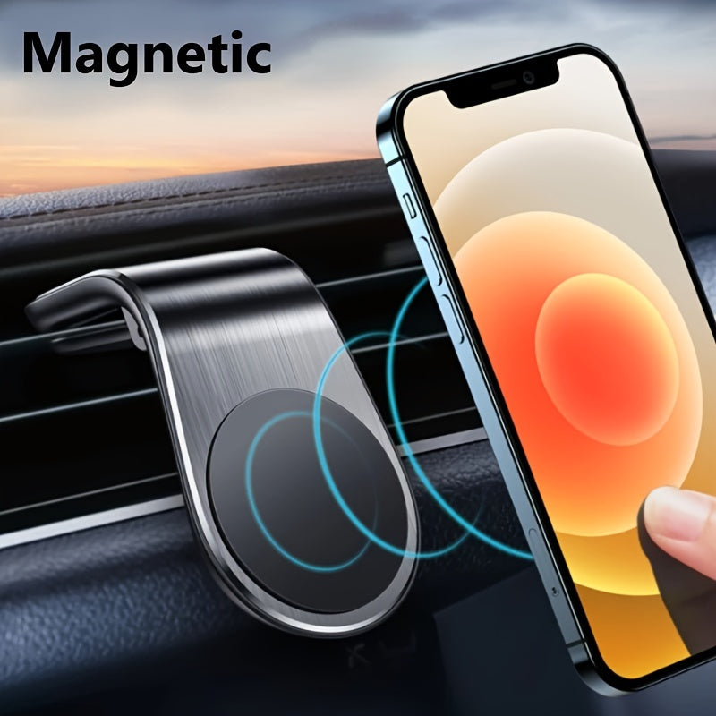 Magnetic Phone Mount Vent Holder Aluminum Alloy 360° Rotation Rust-Resistant