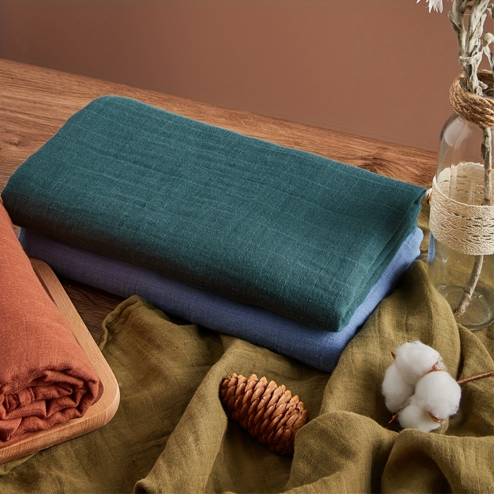 Muslin Swaddle Blanket for Newborns and Babies Solid Color Cotton Multi-Functional Wrap Towel
