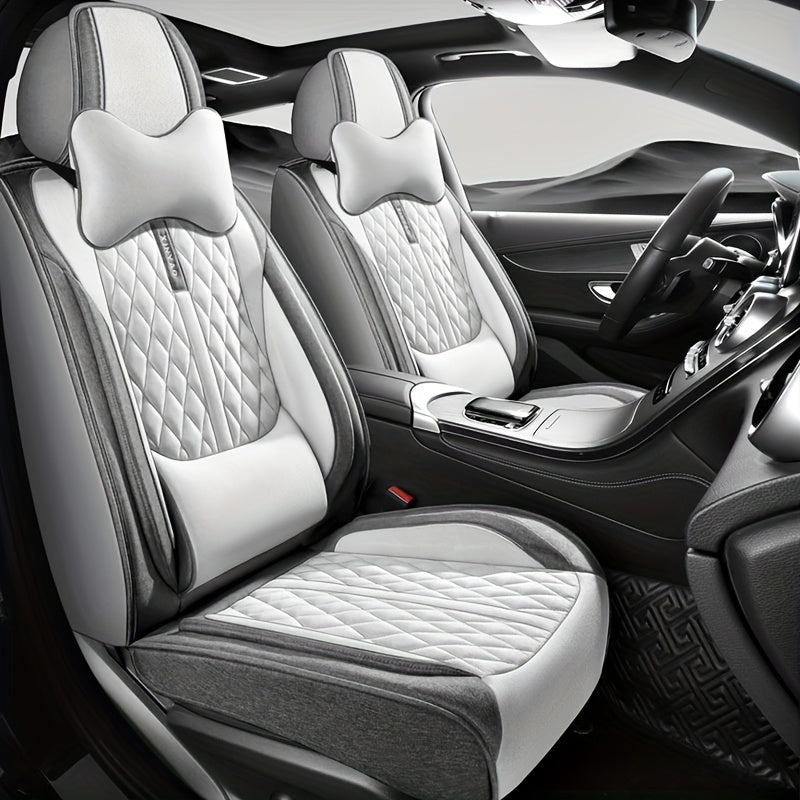 Universal moslashuvchan polyester avtomobil o'rindiq qopqoqlari suv o'tkazmaydigan barcha mavsum himoyachilari