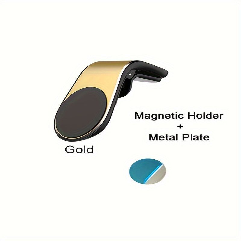 Magnetic Phone Mount Vent Holder Aluminum Alloy 360° Rotation Rust-Resistant
