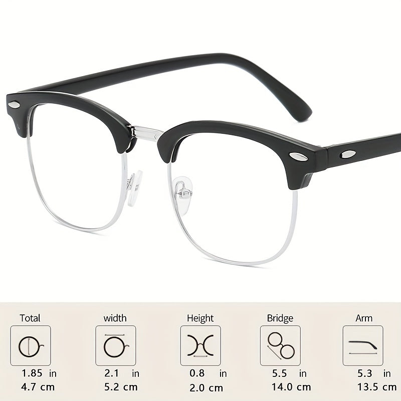 Gafas de lentes claros cuadrados para mujeres y hombres reducción de fatiga ocular por ordenador, juegos, televisión y teléfono