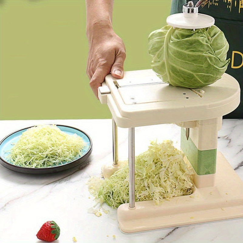Manual Vegetable Slicer Shredder, Plastic, 1L Capacity for Cabbage and Vegetables