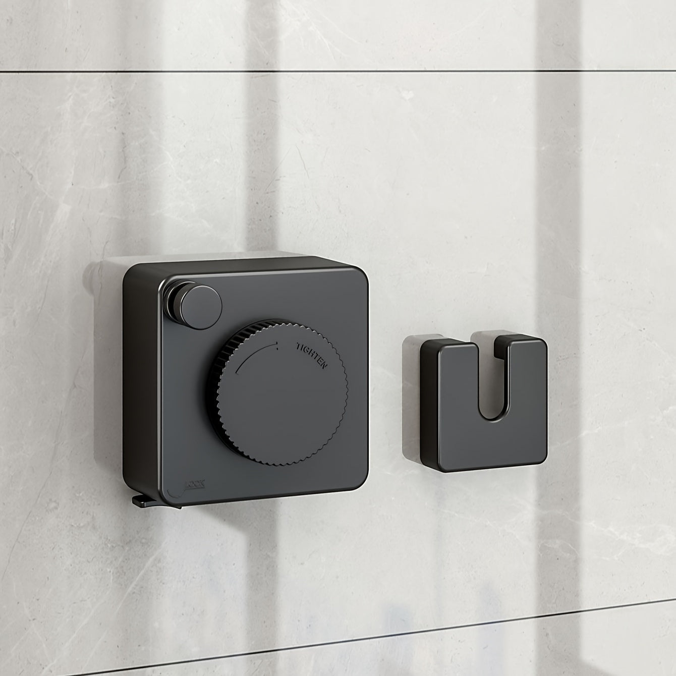 Square Clothesline with 4.8m Wire Rope for Home Bathroom Balcony