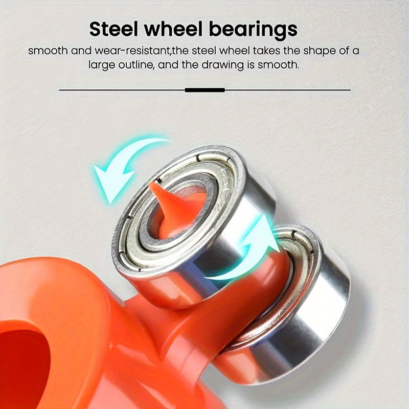 Plastic Contour Gauge with Lock, Adjustable Profile Tool for Woodworking