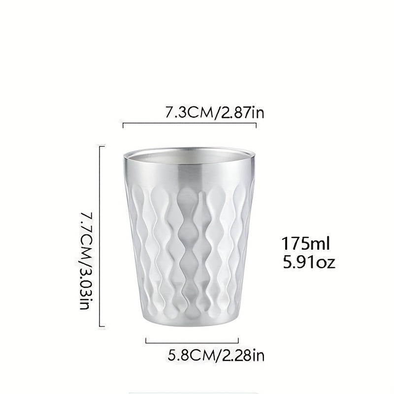 Stainless Steel Cups for Men and Women, Reusable, Durable, 12oz