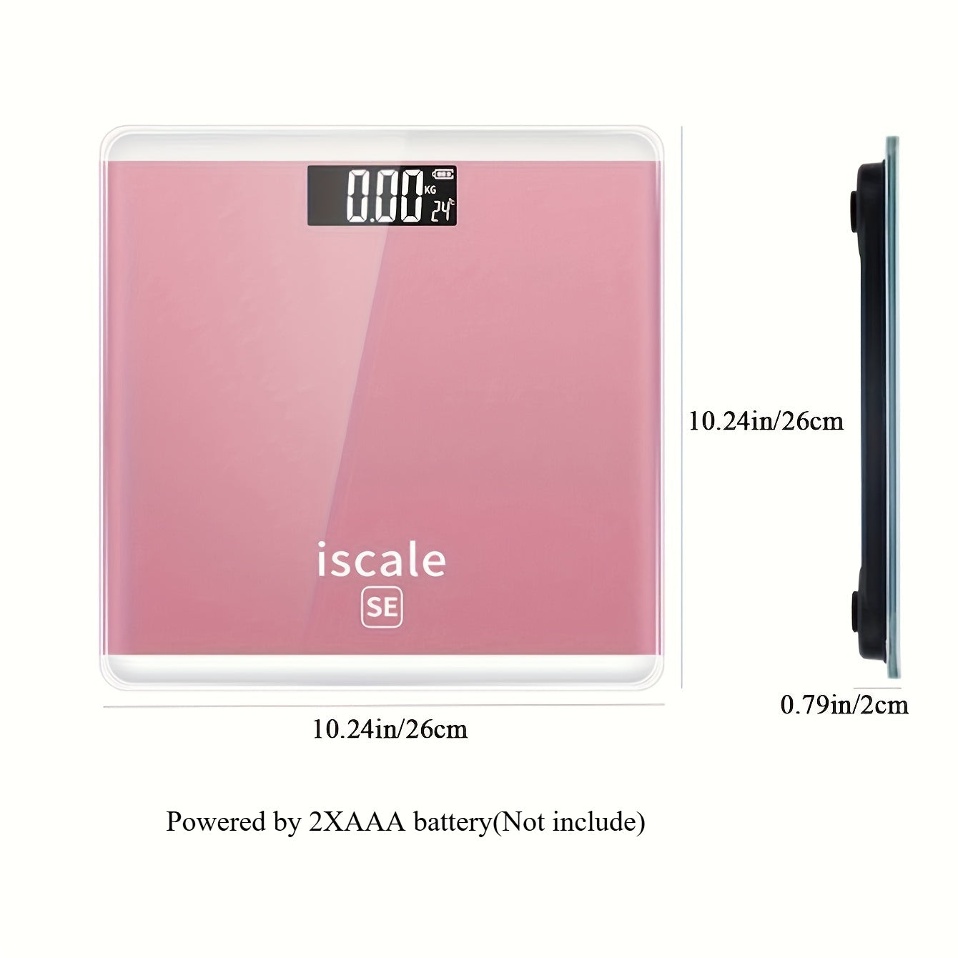 1 dona Rose Golden Mini vazn o‘lchagich - Sog‘liqni nazorat qilish uchun aniq aqlli tana vazni o‘lchagichi.