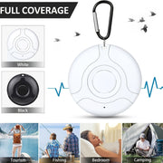 Portativ ultratovushli zararkunandalarga qarshi qurilma Oq USB qayta tiklanadigan hasharotlar va chivinlarni nazorat qilish