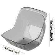 Clear Plastic Collapsible Colander Food-Grade Basket for Washing and Draining