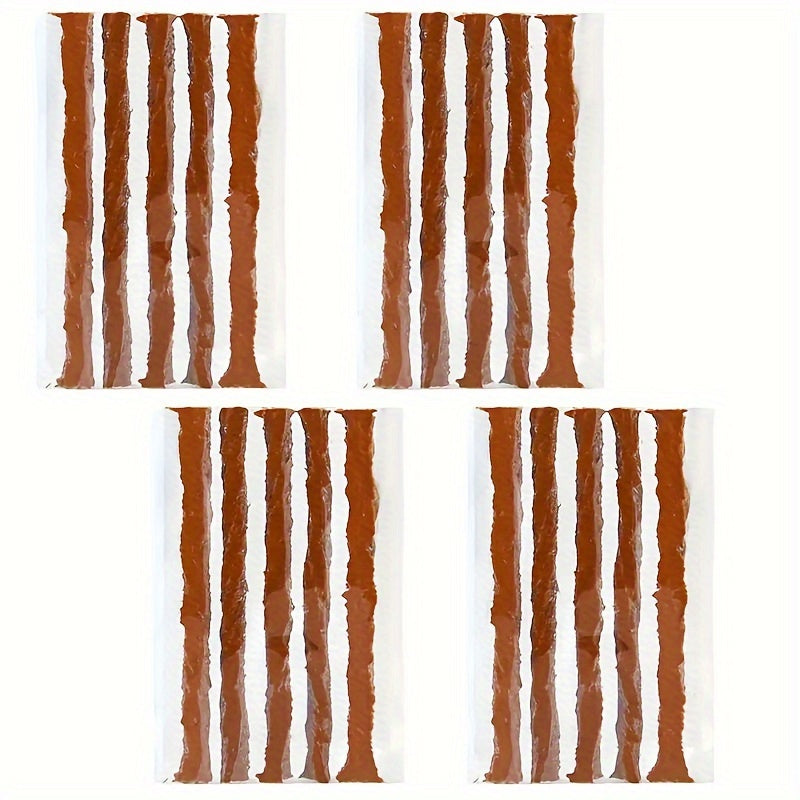 Tiras de reparación de neumáticos de coche, sellador de neumáticos de goma para pinchazos, herramienta para coches y motocicletas