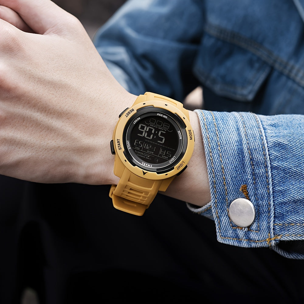 Men's LED Sports Watch Waterproof Shockproof Military Tactical Alarm Clock