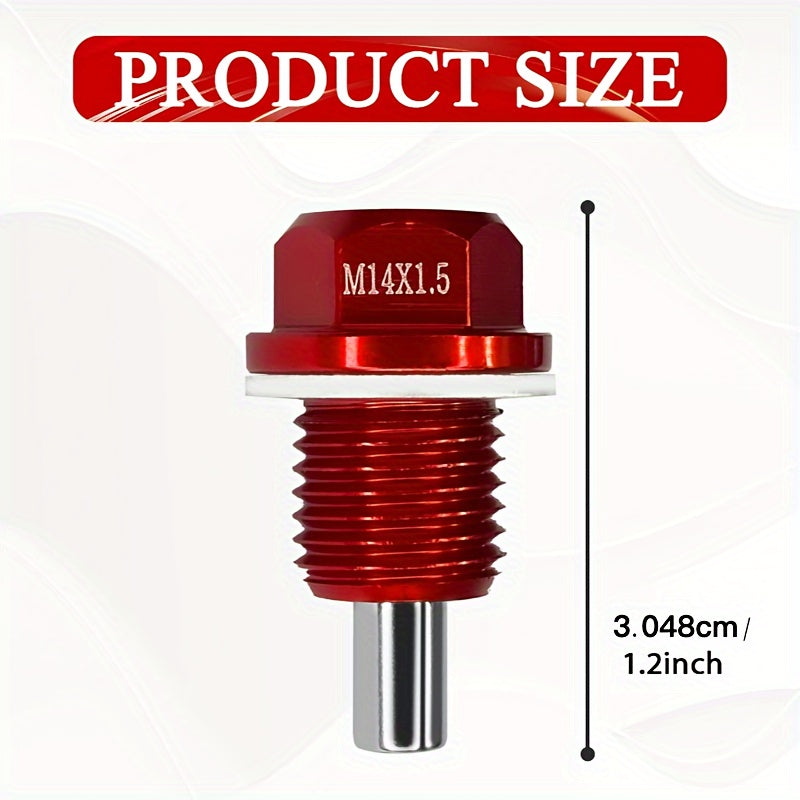 Magnetic Oil Drain Plug Removal Tool Aluminum Alloy Fuel Tank Repair Kit