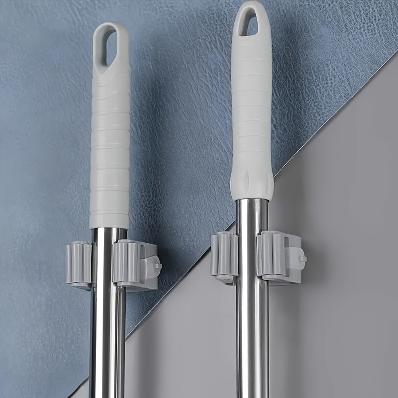 Plastic Wall Mount Organizer with Utility Hooks for Home Storage