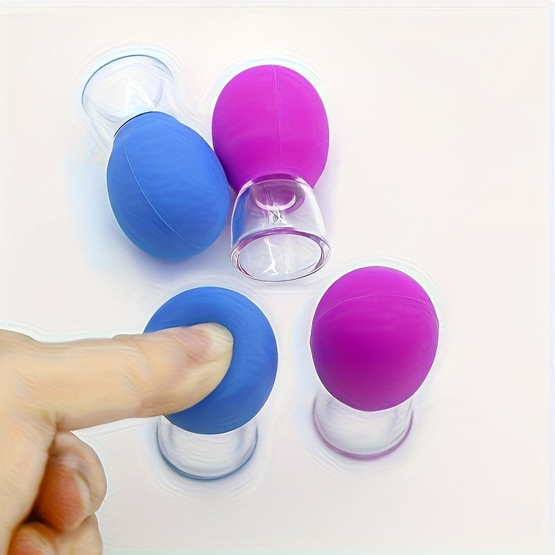 Набор из 2 профессиональных комплектов для лица в салоне красоты, гипоаллергенный, не требует батареек, включает вакуумное насадку и инструмент Гуаша для облегчения головных меридианов.