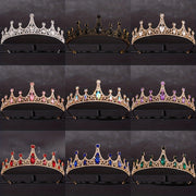 Girls Princess Tiara Headband with Flowers and Rhinestones for Halloween, Birthday, Cosplay