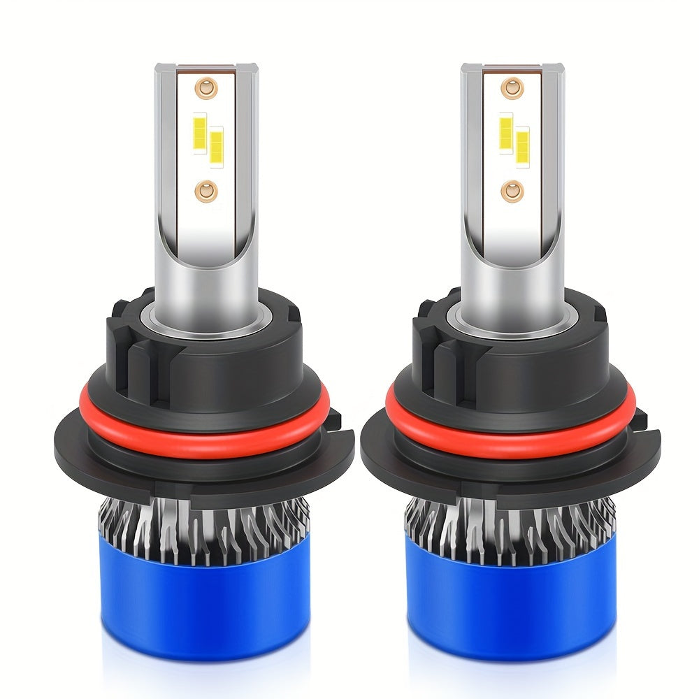 2pcs LED Car Headlights 6000K White 75000LM 200W High Low Beam Fog Lights