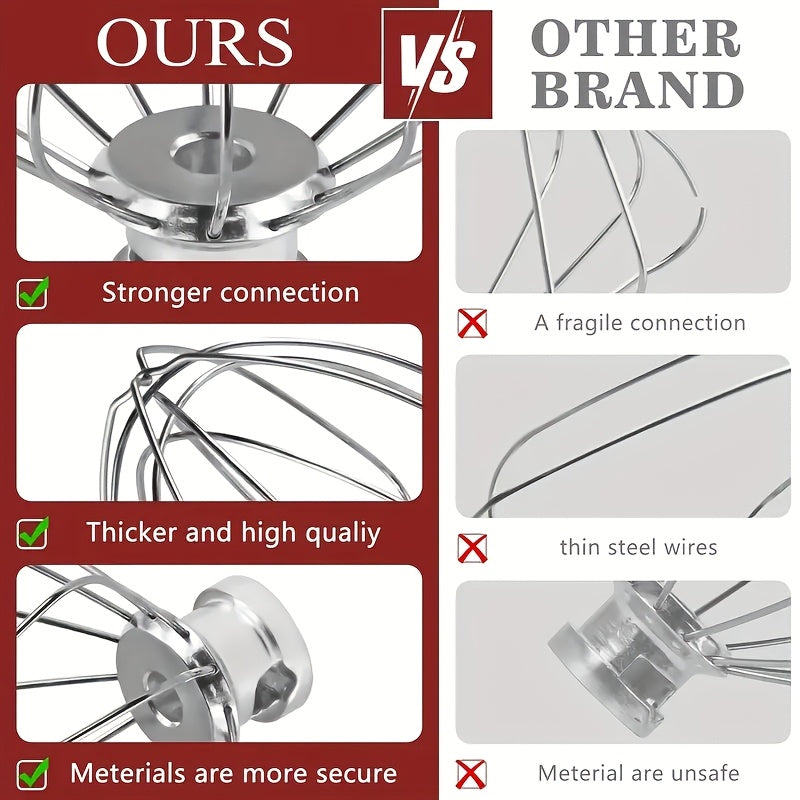 Aluminum Blender Attachment for KitchenAid 4.5QT 5QT Mixers for Eggs Cream Baking