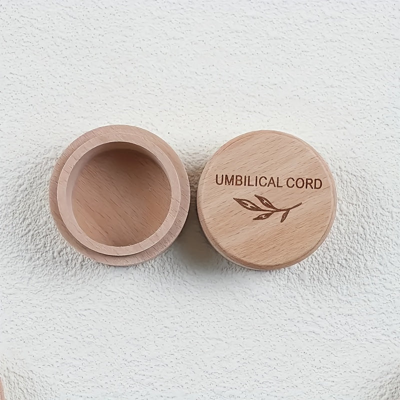 Деревянная коробка для зубной феи с отсеком для хранения пуповины - идеально подходит для хранения сувениров о рождении, домашнего декора, отлично подходит для дней рождения и подарков.