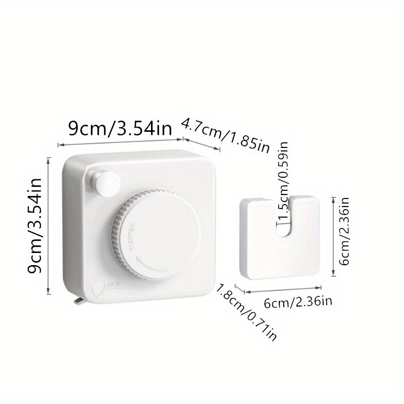 Идеальное решение для нужд сушки в помещении, этот прочный выдвижной катушечный шнур для одежды из нержавеющей стали 304 имеет длину 4,25 метра. Идеален для арендуемых комнат или балконов, он прекрасно подходит для развешивания полотенец, одеял и белья.