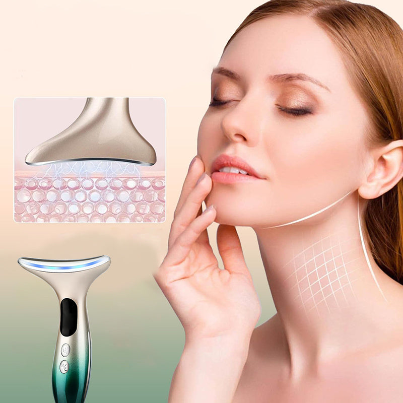 Facial Massager with LED Display USB Rechargeable Adjustable Intensity Multi-Functional Skincare Tool for Her