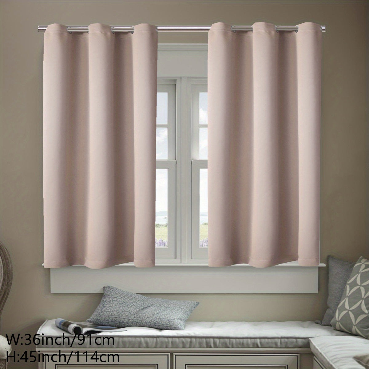 Heat Insulation Window Films Set of 2, UV Protection, Glare Reduction, Privacy