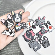 Pet Dog Shoe Charms Sets 11/25pcs Plastic French Bulldog Sandal Decorations
