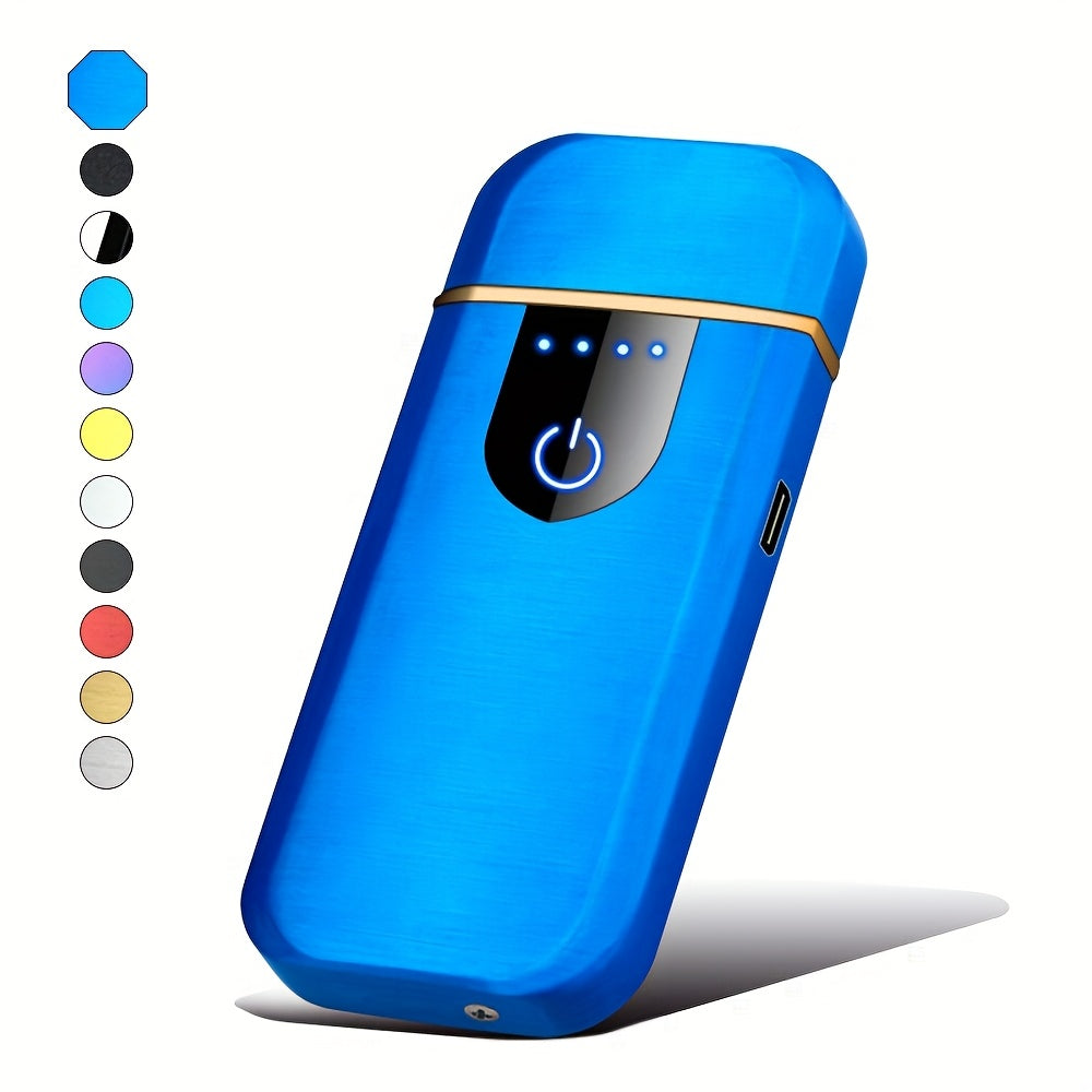 Uniseks qayta to'ldiriladigan to'liq ekranli sensorli ikki tomonlama olovli kreativ sovg'a