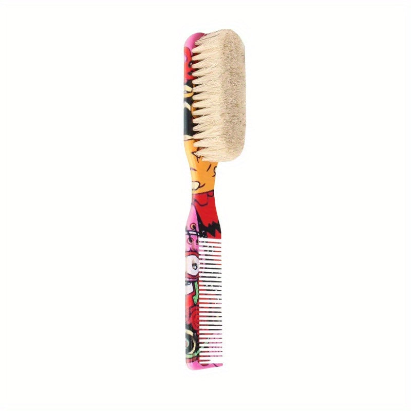 Cepillo para barba masculino antielectrostático de cerdas suaves de jabalí peine para peinar el cabello