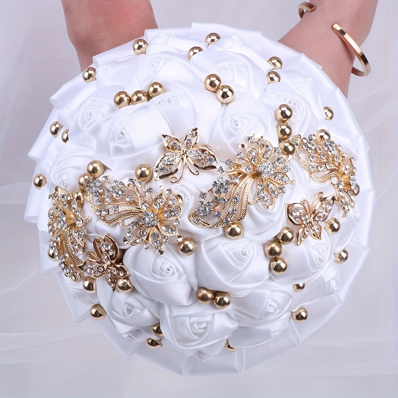 Elegant Qizlar uchun gullar to'plami Qizil samoviy güllar bilan Kristal va Marjon tafsilotlari bilan