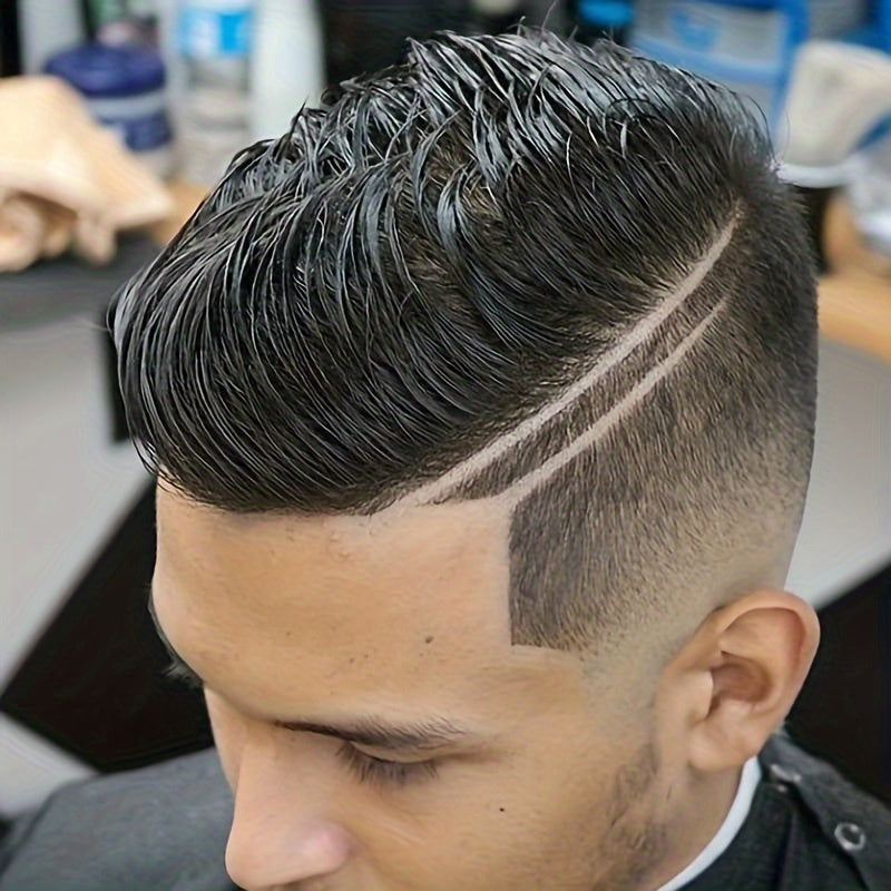 Kit de recortadora de pelo eléctrica para hombres con recortadora de hoja en T, herramienta de cuidado recargable por USB