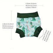 Kids Reusable Waterproof Swim Diapers High-Waist Training Pants for Ages 0-6 Years